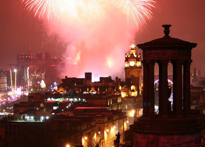 In with a bang: New Year celebrations have long had a Scottish flavour (Photo: Robbie Shade) Hogmanay Edinburgh