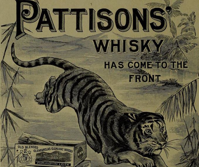 Caledonian tiger: Pattisons Ltd was a prime exponent of the 1890s whisky boom A Pattisons' Whisky advertisement