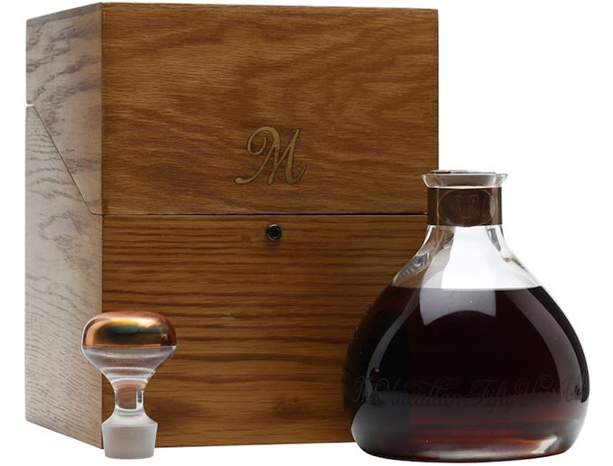 Collector's item: rare Macallan single malt bottlings feature in the sale Macallan Millennium Decanter