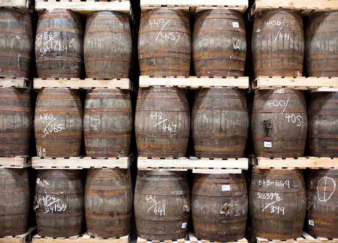 Hope for the future: despite continued declines, the SWA says there are positive signs for Scotch exports Scotch whisky casks