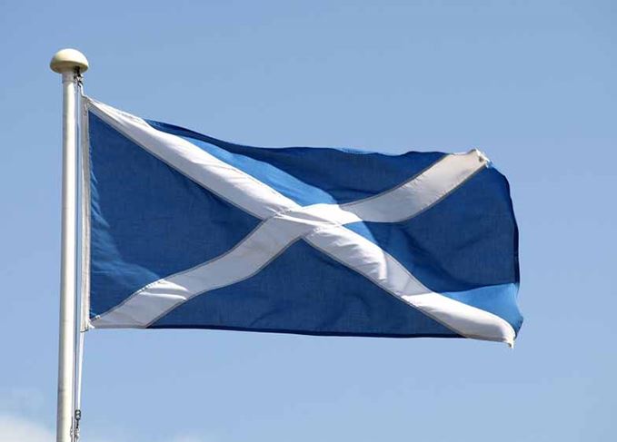 Saintly symbol: The Saltire cross recalls St Andrew’s crucifixion by the Romans St Andrew's Day