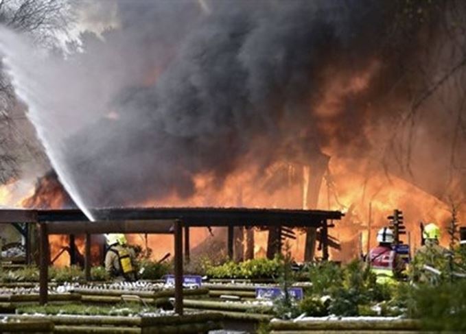 It has taken around 40 firefighters all day to control the blaze at the Speyside Heather Centre Speyside Heather Centre fire