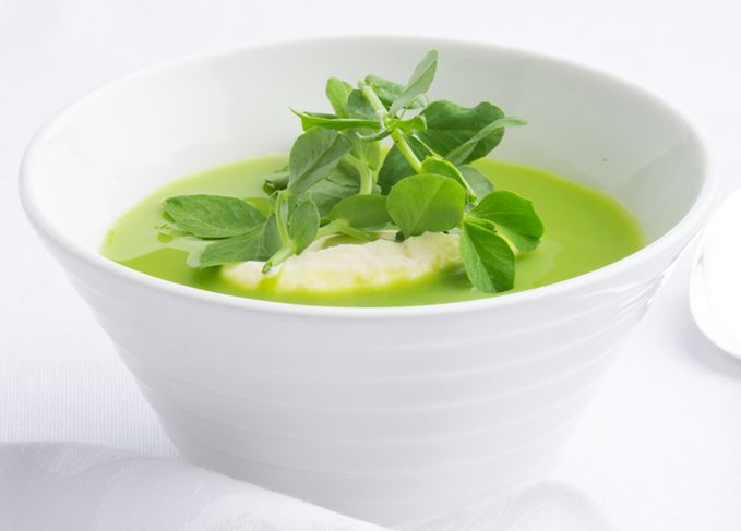 How green was my velouté?: Whisky-flavoured minty green pea velouté (Photo: John Paul) Whisky-flavoured minty green peal velouté