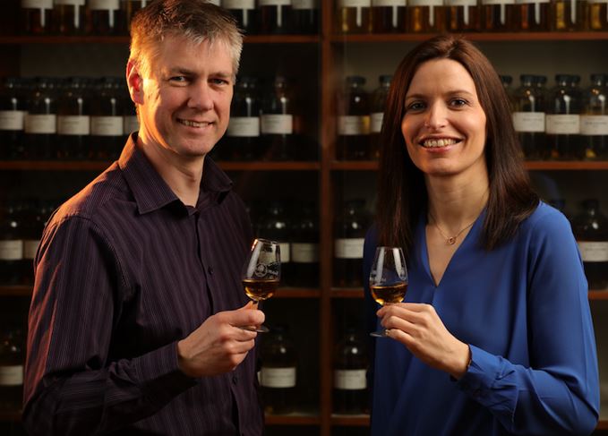 Old and new: Gordon Motion and new Famous Grouse master blender Kirsteen Campbell Gordon Motion and Kirsteen Campbell