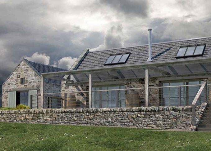 Artist’s impression: How the finished Cabrach distillery will look (photo: Annie Kenyon, Architects Ltd) Cabrach distillery
