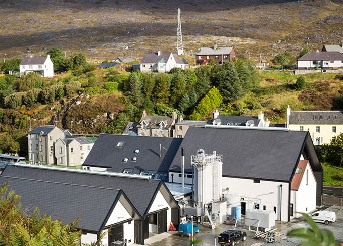 Isle of Harris distillery lies in Tarbert. Isle of Harris distillery