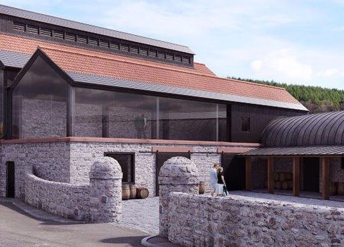 An artist's impression of the finished Lindores Abbey distillery Lindores Abbey distillery
