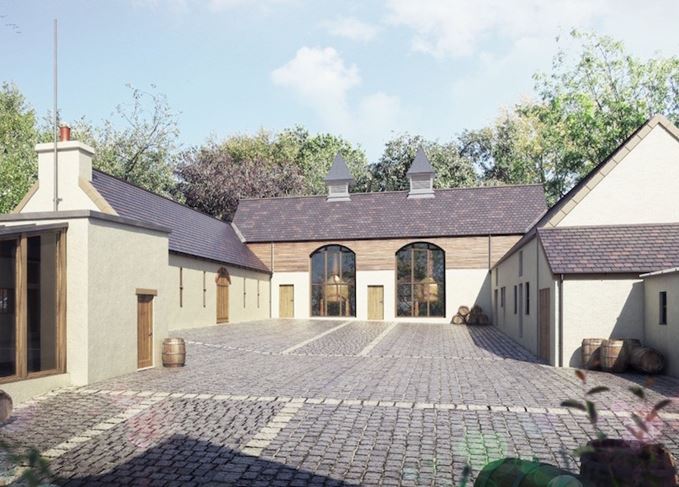 New venture: the planned Drimnin distillery will use the estate's historic farm buildings. Drimnin distillery
