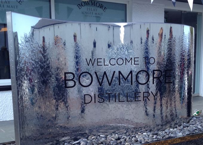 Reflections of Islay: Bowmore's trio of Fèis bottlings were much sought-after Bowmore distillery sign